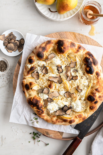 A Slice of Manjimup: Truffle, Pear & Ricotta Wood-Fired Pizza